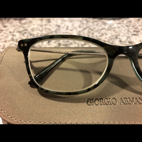 Giorgio Armani Blue Tortoise Shell Glasses - Picture 4 of 7